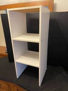 lot 294 image: White Wooden Shelving Piece