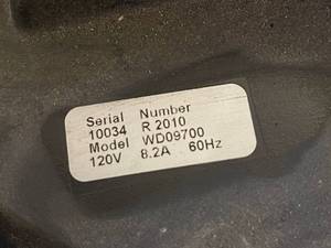 lot 296 image: Rigid Nine Gallon Wet  Dry Vac Model WD09700