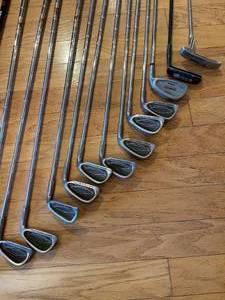 lot 297 image: Golf Bag By Highland Golf with Assorted Golf Clubs