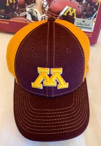 lot 78 image: Lot of University of Minnesota Golden Gophers Flag, Bobblehead, Hats and Beautiful Minnesota Football Vault Book