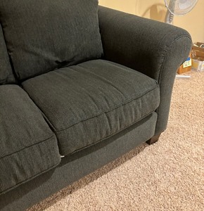 lot 37 image: Upholstered Loveseat  Sofa