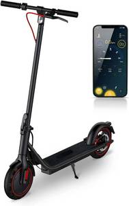 Electric Scooter 450W Powerful Motor,19mph Speed and 8.5 Honeycomb Solid Tires,Anti-Theft Lock,Wide Deck Portable & Folding e Scooter for Adults New