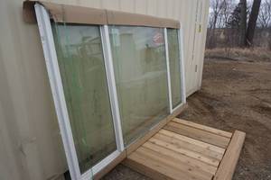 lot 9 image: Thermo Tech Vinyl Clad 3 Section Window