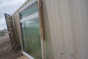 lot 10 image: Thermo Tech Vinyl Clad Large Fixed Window With Top Transom
