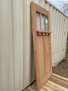 lot 22 image: Bayer Built Acclimated Entry Exterior Solid Wood Entry Door