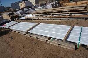lot 52 image: Pro Panel II Bright White Tin Panels