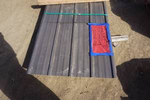 lot 54 image: Pro Panel II Burnished Slate Color Tin Panels With Drip Stop