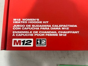 MILWAUKEE WOMENS M12 HEATED HOODIE KIT BLACK SIZE SMALL