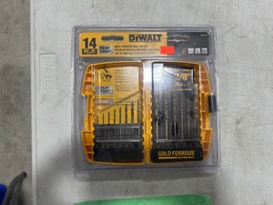 DEWALT 14 PC GOLD FERROUS DRILL BIT SET
