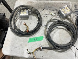LOT OF 4) 3 WIRE EXTENSION CORDS