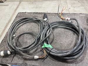 LOT OF 4) HEAVY DUTY 4 WIRE EXTENSION CORDS