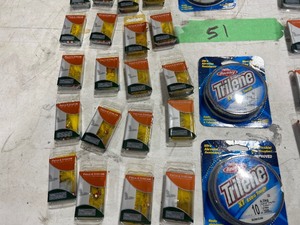 TABLE FULL OF FISHING JIGS