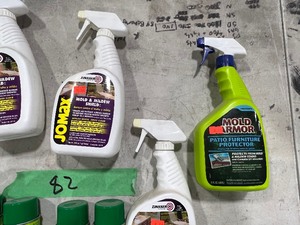 TABLE FULL OF MOLD & MILDEW SHIELD