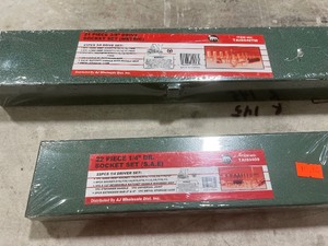 LOT OF 3 SOCKETS SETS 21, 22, & 40 PC KITS