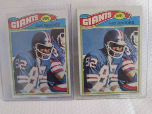 1977 Topps Ray Rhodes Rookie Cards...