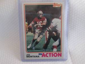 1982 Topps Joe Montana In Action Ca...