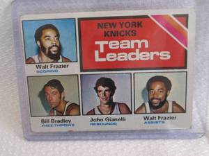 1975-76 Topps Walt Frazier Team Lea...