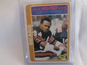 1978 Topps Walter Payton Card...
