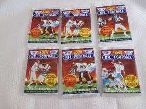 6 1991 Score Football Packs...