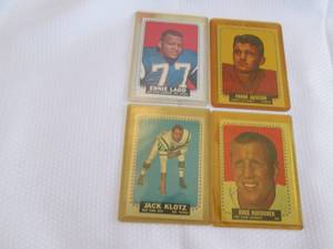 4 1964 Topps Football Cards...