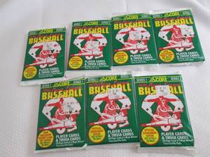 7 1991Score Baseball Packs...