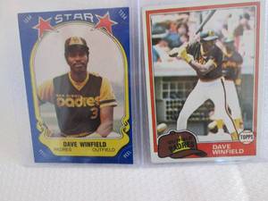 1981 Topps & Fleer Star Dave Winfie...