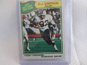 1977 Topps O.J. Simpson Record Brea...