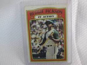 1972 Topps Reggie Jackson In Action...