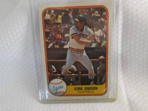 1981 Fleer Kirk Gibson Rookie Card...