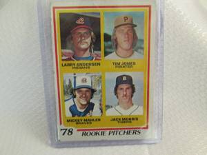 1978 Topps Jack Morris Rookie Card...