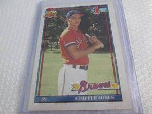 1991 Topps Chipper Jones Rookie Car...