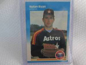 1987 Fleer Nolan Ryan Card...