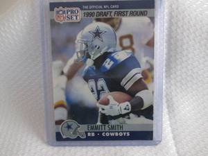 1990 Emmitt Smith Pro Set Rookie Ca...