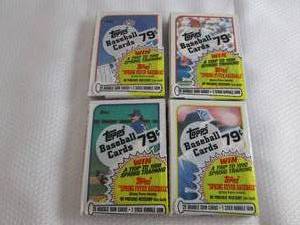 4 1989 Topps Baseball Cello Packs...