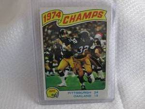 1975 Topps Terry Bradshaw AFC Champ...
