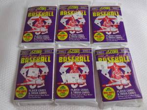 6 1991 Score Baseball Series 2 Pack...