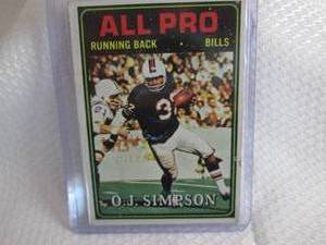 1974 Topps OJ Simpson Card...