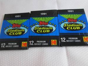 1991 Topps Stadium Club Hockey Pack...