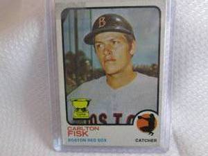 1973 Topps Carlton Fisk Card...