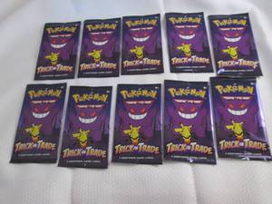 10 Pokemon Trick Or Trade Packs...