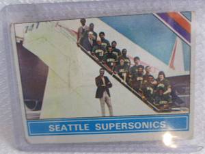1975-76 Topps Seattle Supersonics B...