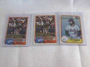 3 1981 Topps & Fleer Jeff Reardon R...