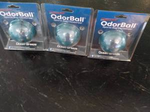 lot 12 image: lot of 3 New Pro Guard Odor Balls Ocean Breeze Sports Bag Deodorizer