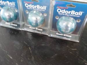 lot 13 image: lot of 3 New Pro Guard Odor Balls Ocean Breeze Sports Bag Deodorizer