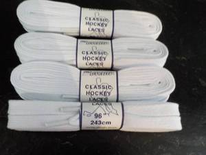 lot 24 image: Lot of 4 x 96 Pro Guard New Classic Hockey Laces retail $6 each