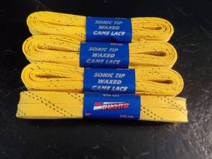 lot 26 image: Lot of 4 x 96 Pro Guard Sonic Tip Waxed Game Laces retail $8 each