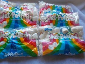 lot 68 image: 6 x 12 oz Bags Jet Puffed Marshmallows past best date but still soft Best by 10132023