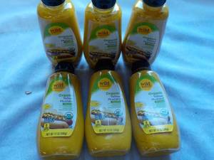 lot 74 image: 6 x 12 oz Bottles Wild Harvest Organic Yellow Mustard past best date