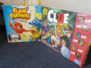 lot 116 image: Flyin Feathers and clue Junior new in box