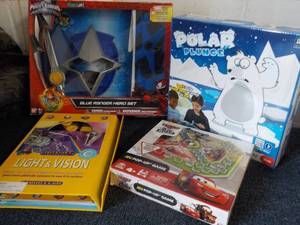 lot 117 image: 4 Toys ages 4 new in box...